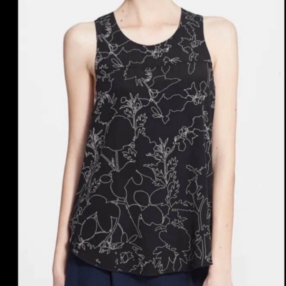 Rag & Bone Floral Silk Tank Top